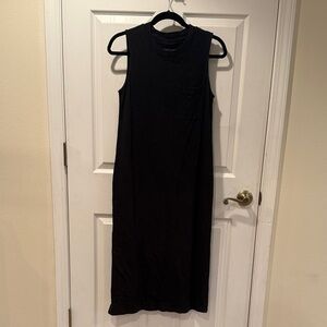 EVERLANE Weekend Tank Sleeveless Dress in Black